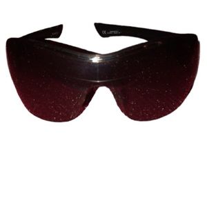 Gucci black Authentic Shield sunglasses black dark  lens  perfect like new